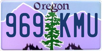 OR license plate 969KMU