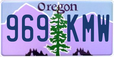 OR license plate 969KMW