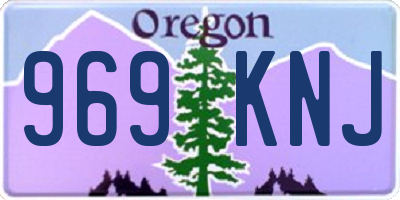 OR license plate 969KNJ