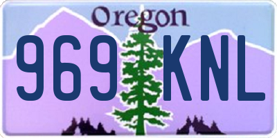 OR license plate 969KNL