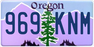 OR license plate 969KNM