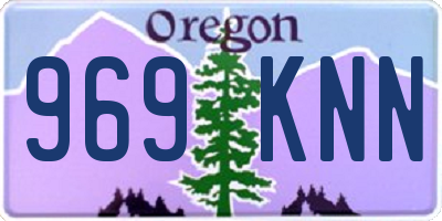 OR license plate 969KNN