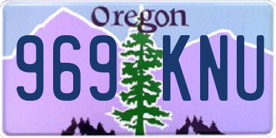 OR license plate 969KNU