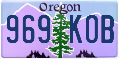 OR license plate 969KOB