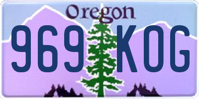 OR license plate 969KOG