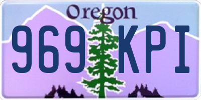 OR license plate 969KPI