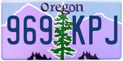 OR license plate 969KPJ