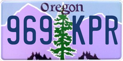OR license plate 969KPR
