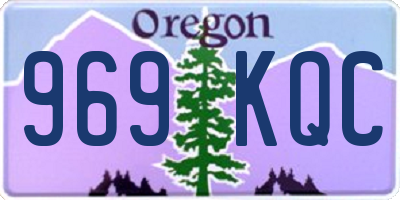 OR license plate 969KQC