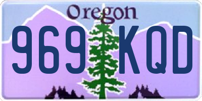 OR license plate 969KQD