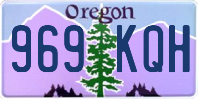 OR license plate 969KQH
