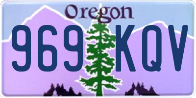 OR license plate 969KQV