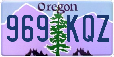 OR license plate 969KQZ
