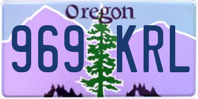 OR license plate 969KRL