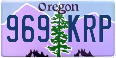 OR license plate 969KRP