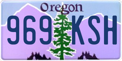 OR license plate 969KSH
