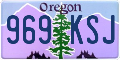 OR license plate 969KSJ