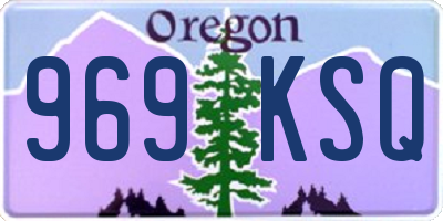 OR license plate 969KSQ