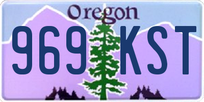 OR license plate 969KST