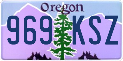 OR license plate 969KSZ
