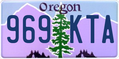 OR license plate 969KTA