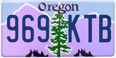 OR license plate 969KTB