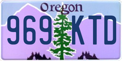 OR license plate 969KTD