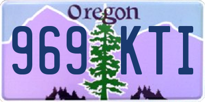 OR license plate 969KTI