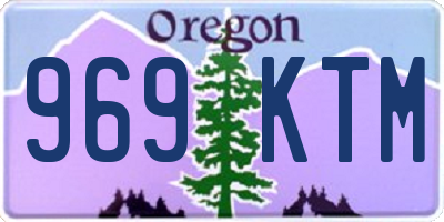 OR license plate 969KTM