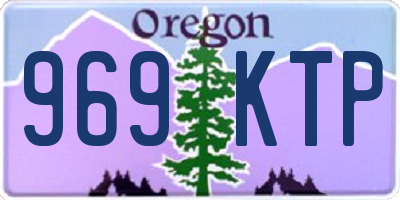 OR license plate 969KTP