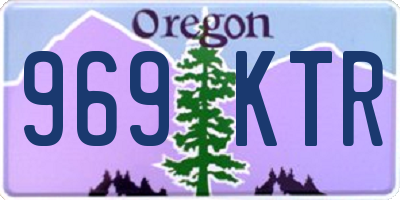 OR license plate 969KTR