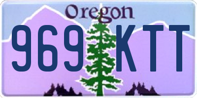 OR license plate 969KTT