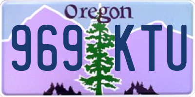 OR license plate 969KTU
