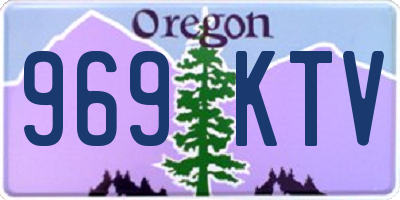 OR license plate 969KTV