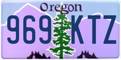 OR license plate 969KTZ