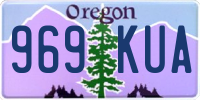 OR license plate 969KUA