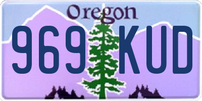 OR license plate 969KUD