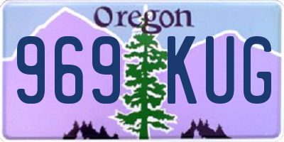 OR license plate 969KUG