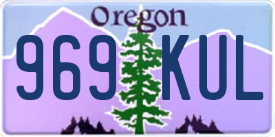 OR license plate 969KUL