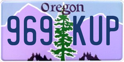 OR license plate 969KUP