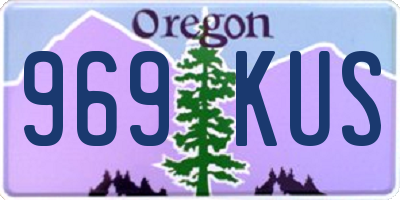 OR license plate 969KUS
