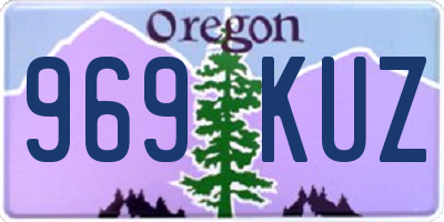 OR license plate 969KUZ