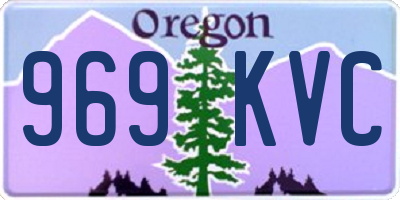 OR license plate 969KVC