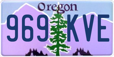 OR license plate 969KVE