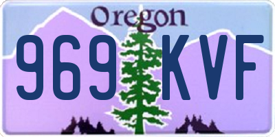 OR license plate 969KVF