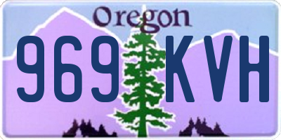 OR license plate 969KVH