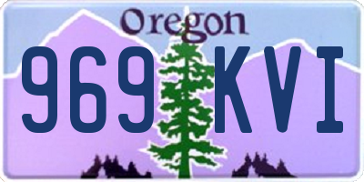 OR license plate 969KVI