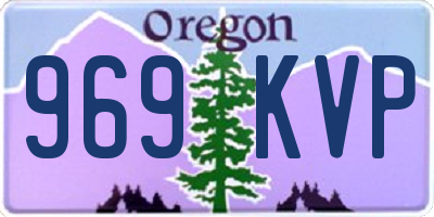 OR license plate 969KVP
