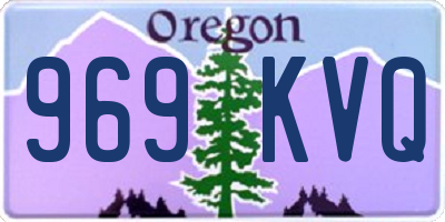 OR license plate 969KVQ