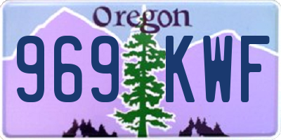 OR license plate 969KWF